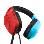 Trust GXT 416S Zirox Auriculares Alámbrico Diadema Juego Negro, Cian, Rojo - imagen 3