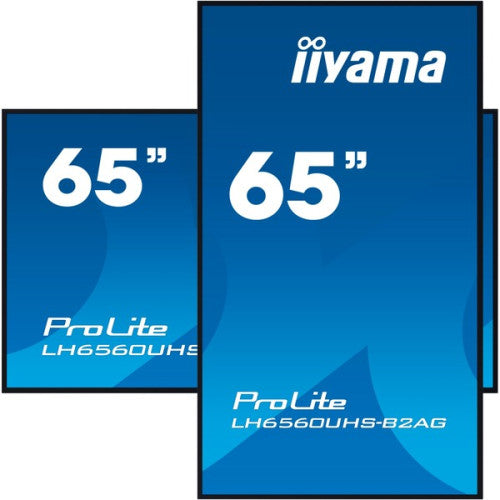 Iiyama MONITOR IIYAMA 65" 3840X2160, UHD, 500CD/M2, LANDSCAPE PORTRAIT, MM 2X 10W, 3X HDMI, USB 2.0 X2, WIFI, LAN, MEDIA PLAY USB, CONTROL LAN / RS232C, IISIGNAGE2 (CMS/DMS),E-SHARE,ANDROID 11 OS, 24/7,VESA MOUNT 400X400 (SOPORTE PARED INCLUIDO) (LH6560UH - imagen 1