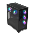 NOX Hummer Glock Black Midi Tower Negro - imagen 3