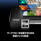 LEXAR 512GB PROFESSIONAL CFEXPRESS TYPE B CARD SILVER, UP TO 1750MB/S READ 1300MB/S WRITE - imagen 2