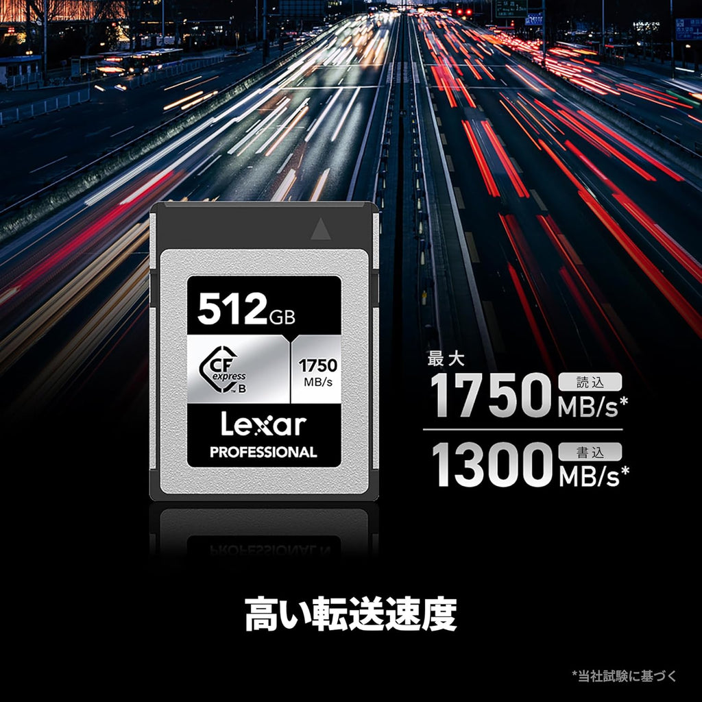 LEXAR 512GB PROFESSIONAL CFEXPRESS TYPE B CARD SILVER, UP TO 1750MB/S READ 1300MB/S WRITE - imagen 3