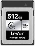 LEXAR 512GB PROFESSIONAL CFEXPRESS TYPE B CARD SILVER, UP TO 1750MB/S READ 1300MB/S WRITE - imagen 1