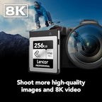 LEXAR 256GB PROFESSIONAL CFEXPRESS TYPE B CARD SILVER, UP TO 1750MB/S READ 1300MB/S WRITE - imagen 3