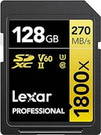 LEXAR 128GB PROFESSIONAL 1800X SDXC UHS-II CARDS, UP TO 280MB/S READ 210MB/S WRITE C10 V60 U3 - imagen 1