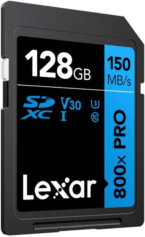 LEXAR 128GB PROFESSIONAL 800X PRO SDXC UHS-I CARDS, UP TO 150MB/S READ 45MB/S WRITE C10 V30 U3 - imagen 3