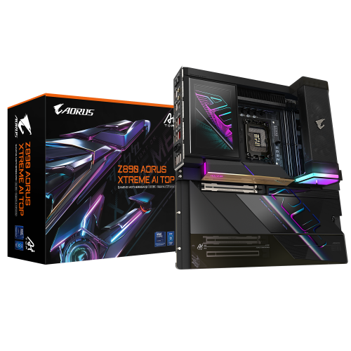 GIGABYTE Z890 AORUS XTREME AI TOP Placa Base - Compatible con CPUs Intel Core Ultra (Serie 2), VRM de 22+1+2 fases, hasta 9500MHz DDR5 (OC), PCIe 5.0 M.2, Wi-Fi 7, Thunderbolt 5 - imagen 1