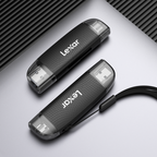 LEXAR DUAL SLOT USB-A/C MICROSD CARD USB 3.1 READER, SUPPORTS MICROSD AND SD CARDS - imagen 1