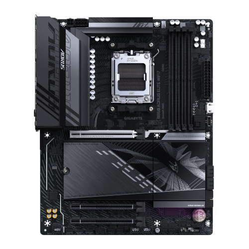 GIGABYTE B850 AORUS ELITE WIFI7 Placa Base - Procesadores AMD Ryzen Serie 9000, VRM digital de 14+2+2 fases, hasta 8200MHz DDR5 (OC), 1xPCIe 5.0 + 2xPCIe 4.0 M.2, LAN 2.5, WIFI 7, USB 3.2 Gen 2x2 - imagen 2