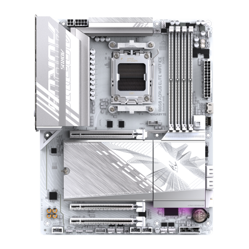 GIGABYTE B850 AORUS ELITE WIFI7 ICE Placa Base - Procesadores AMD Ryzen Serie 9000, VRM digital de 12+2+1 fases, hasta 8200MHz DDR5 (OC), 1xPCIe 5.0 + 2xPCIe 4.0 M.2, LAN 2.5, WIFI 7, USB 3.2 Gen 2x2 - imagen 2