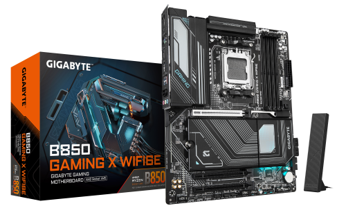GIGABYTE B850 GAMING X WIFI6E Placa Base - Procesadores AMD Ryzen Serie 9000, VRM digital de 12+2+2 fases, hasta 8200MHz DDR5 (OC), 1xPCIe 5.0 + 2xPCIe 4.0 M.2, LAN 2.5G, WIFI 6E, USB 3.2 Gen 2x2 - imagen 1