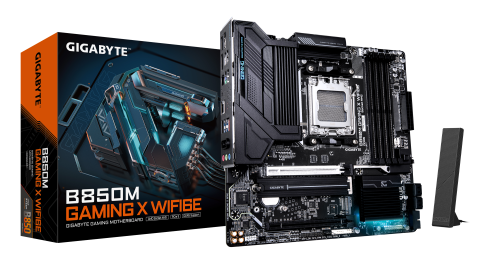 GIGABYTE B850M GAMING X WIFI6E Placa Base - Procesadores AMD Ryzen Serie 9000, VRM Digital 10+2+2 fases, hasta 8200MHz DDR5 (OC), 1xPCIe 5.0 + 1xPCIe 4.0 M.2, LAN 2.5, WIFI 6E, USB 3.2 Gen 2. - imagen 1
