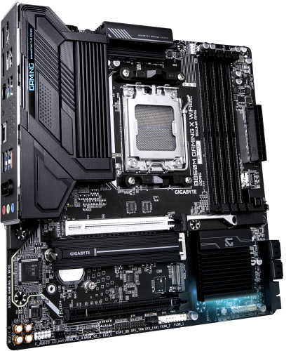 GIGABYTE B850M GAMING X WIFI6E Placa Base - Procesadores AMD Ryzen Serie 9000, VRM Digital 10+2+2 fases, hasta 8200MHz DDR5 (OC), 1xPCIe 5.0 + 1xPCIe 4.0 M.2, LAN 2.5, WIFI 6E, USB 3.2 Gen 2. - imagen 3