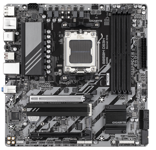GIGABYTE B850M DS3H Placa Base - Procesadores AMD Ryzen Serie 9000, 16+2+2 fases VRM digitales, hasta 8200MHz DDR5 (OC), 1xPCIe 5.0 + 1xPCIe 4.0 M.2, LAN 2.5, USB 3.2 Gen 2 - imagen 2