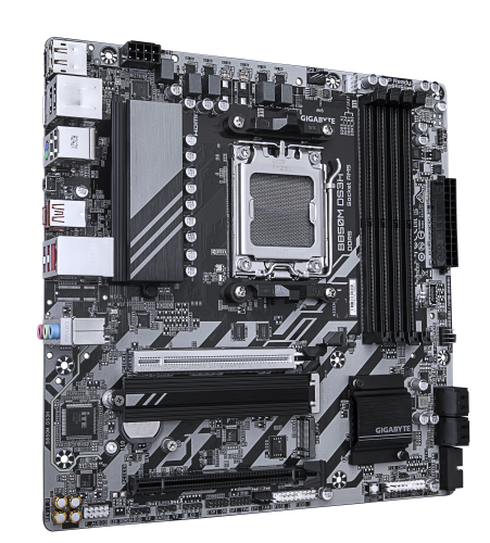 GIGABYTE B850M DS3H Placa Base - Procesadores AMD Ryzen Serie 9000, 16+2+2 fases VRM digitales, hasta 8200MHz DDR5 (OC), 1xPCIe 5.0 + 1xPCIe 4.0 M.2, LAN 2.5, USB 3.2 Gen 2 - imagen 3