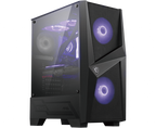 MSI CAJA MSI MAG FORGE 100M,3x2.5"+2x3.5”,3x120MM (RGB) +1x120MM,2xUSB3.2+AUDIO+MICRO,MID-TOWER,NEGRA - imagen 1