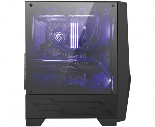 MSI CAJA MSI MAG FORGE 100M,3x2.5"+2x3.5”,3x120MM (RGB) +1x120MM,2xUSB3.2+AUDIO+MICRO,MID-TOWER,NEGRA - imagen 2