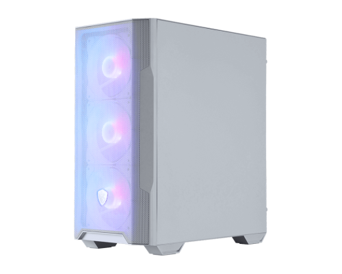 MSI CAJA MSI MAG FORGE M100R WHITE,2x2.5"+1x2.5"/3.5”+1x3.5”,3x120MM+1x120MM (ARGB),2USB2.0+1xUSB3.2+AUDIO+MICRO,MICRO-ATX TOWER,BLANCA - imagen 1