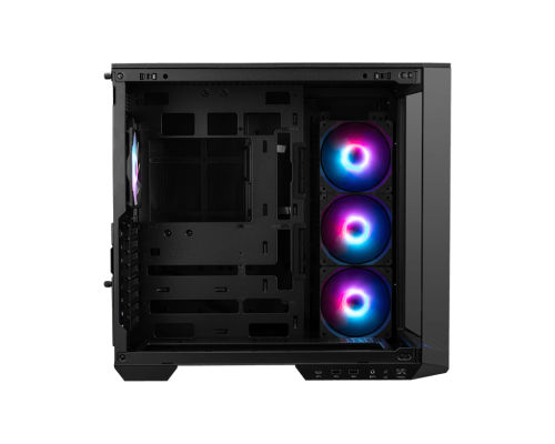MSI CAJA MSI MAG PANO 100R PZ,3x2.5"+2x2.5"/3.5”,3x120+1x120MM (ARGB),2xUSB3.2+1USB3.2 TYPE C+AUDIO+MICRO,MID TOWER,NEGRA - imagen 2