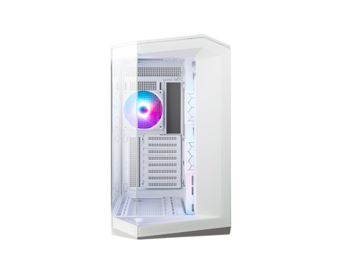 MSI CAJA MSI MAG PANO 100R PZ WHITE,3x2.5"+2x2.5"/3.5”,3x120+1x120MM (ARGB),2xUSB3.2+1USB3.2 TYPE C+AUDIO+MICRO,MID TOWER,BLANCA - imagen 1