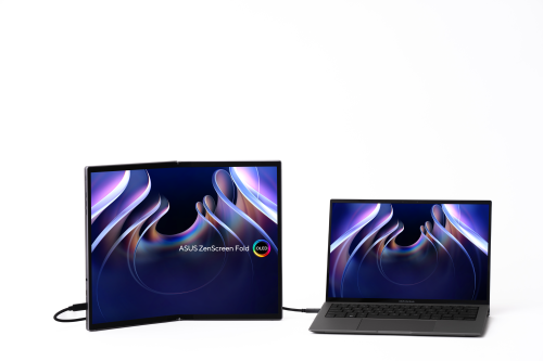 ASUS ZenScreen Fold OLED MQ17QH pantalla para PC 43,9 cm (17.3") 2560 x 1920 Pixeles Quad HD Plata - imagen 2