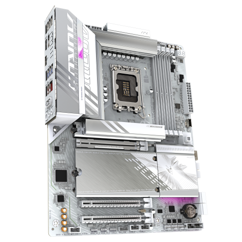 GIGABYTE B860 AORUS ELITE WIFI7 ICE Placa base - CPUs Intel Core Ultra, VRM de 14+1+2+1 fases, hasta 9200MHz DDR5, 1xPCIe 5.0 + 2xPCIe 4.0 M.2, LAN 2,5 GbE, WIFI 7, USB 4 - imagen 3