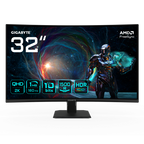 GIGABYTE GS32QCA 31.5" Monitor Curvo para Gaming QHD - 2560 x 1440, 180Hz, 1ms, 250 cd/m², FreeSync, HDR Ready, HDMI 2.0, DisplayPort 1.4 - imagen 1