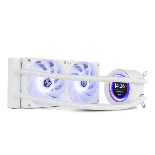 NOX X-240 LCD Procesador Refrigerador de aire 12 cm Blanco 1 pieza(s) - imagen 2