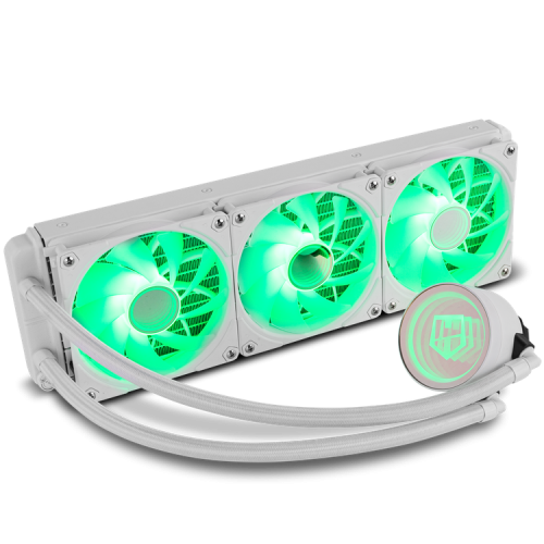NOX NXHUMMERM360ARGBW sistema de refrigeración para ordenador Procesador Sistema de refrigeración líquida todo en uno 12 cm Blanco 1 pieza(s) - imagen 3