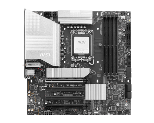 MSI PRO B860M-A WIFI placa base Intel B860 LGA 1851 (Socket V1) micro ATX - imagen 1