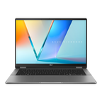 ASUS Vivobook 14 Flip OLED TP3407SA-QL064W Copilot+ PC - Ordenador Portátil 14" WUXGA (Intel Core Ultra 7 258V, 32GB RAM, 1TB SSD, Arc Graphics 140V, Windows 11 Home) Gris - Teclado QWERTY español - imagen 2