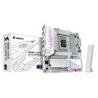 GIGABYTE B860M AORUS ELITE WF6E ICE Placa base - CPUs Intel Core Ultra, VRM de 12+1+2+1 fases, hasta 9200MHz DDR5, 1xPCIe 5.0 + 2xPCIe 4.0 M.2, LAN 2,5 GbE, WIFI 6E, USB 4 - imagen 1