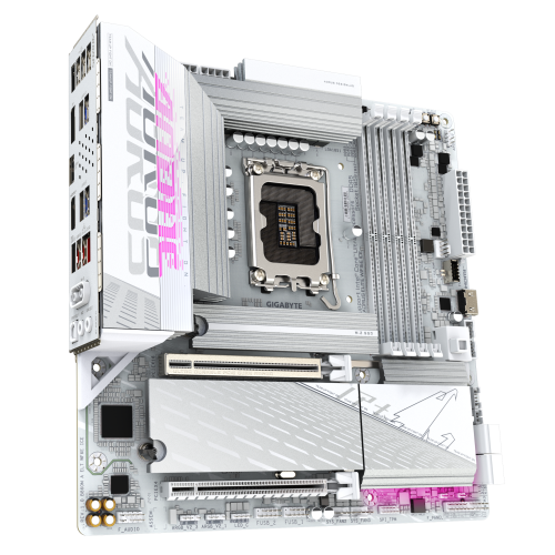GIGABYTE B860M AORUS ELITE WF6E ICE Placa base - CPUs Intel Core Ultra, VRM de 12+1+2+1 fases, hasta 9200MHz DDR5, 1xPCIe 5.0 + 2xPCIe 4.0 M.2, LAN 2,5 GbE, WIFI 6E, USB 4 - imagen 3