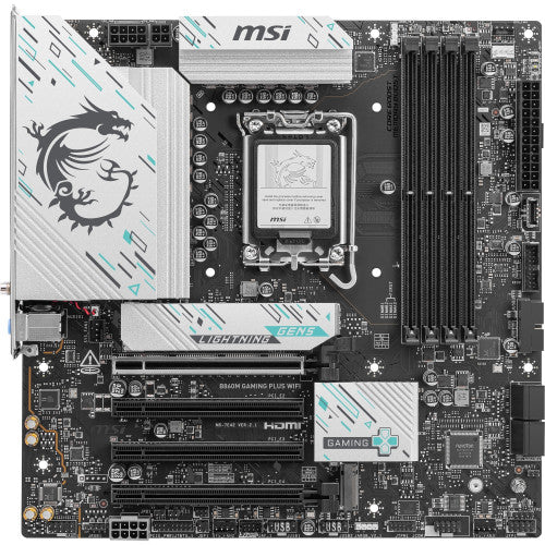MSI PLACA MSI B860M GAMING PLUS WIFI,INTEL,1851,B860,4DDR5,USB 10GBPS,WIFI,MATX - imagen 3