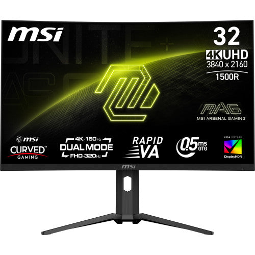 MSI MAG 321CUPDF pantalla para PC 80 cm (31.5") 3840 x 2160 Pixeles 4K Ultra HD LCD Negro - imagen 1
