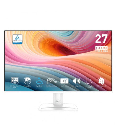 MSI MONITOR PRO MP275W E2. 27" IPS PLANO. 1920x1080 . 120HZ. BLANCO - imagen 1