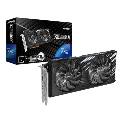 ASRock VGA ASROCK A750 CHALLENGER SE 8GB OC,INTEL,A750,8GB,GDDR6,256BIT,3DP+1HDMI,2 VENTILADORES (A750 CL SE 8GO) - imagen 1