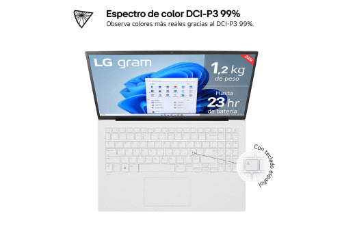 Imagen de LG GRAM DE 15 PULGADAS LAPTOP LIGERO DE 16GB RAM INTEL CORE ULTRA 7 WINDOWS 11, PANTALLA IPS ANTIRREFLEJO