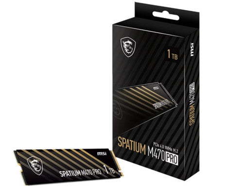 MSI SSD MSI SPATIUM M470 Pro PCIe 4.0 NVMe M.2 1TB - imagen 1