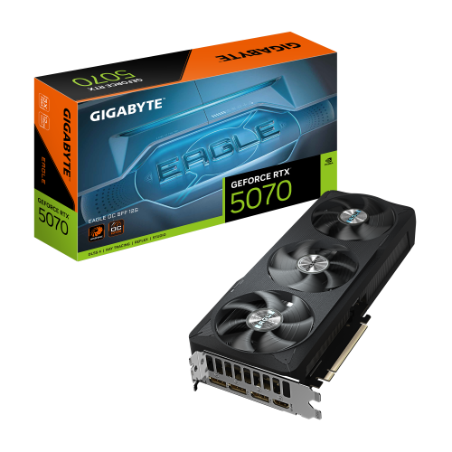 GIGABYTE GeForce RTX 5070 EAGLE OC SFF 12G Tarjeta Gráfica - 12GB GDDR7, 192 bits, PCI-E 5.0, XXXX MHz Core Clock, 3 x DP 2.1a, 1 x HDMI 2.1b, NVIDIA DLSS 4, GV-N5070GAMING OC-12GD - imagen 1