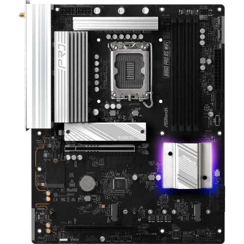 ASRock PLACA ASROCK B860 PRO RS WIFI,INTEL,1851,B860,4DDR5,256GB,1HDMI+1DP,4SATA3+2M.2,2.5GBLAN,WIFI6E+BT5.3,8USB3.2+2USB TYPE-C,ATX - imagen 2