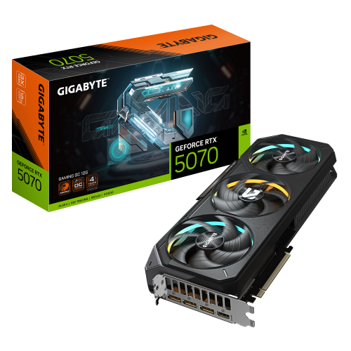 GIGABYTE GeForce RTX 5070 GAMING OC 12G Tarjeta Gráfica - 12GB GDDR7, 192 bits, PCI-E 5.0, XXXX MHz Core Clock, 3 x DP 2.1a, 1 x HDMI 2.1b, NVIDIA DLSS 4, GV-N5070GAMING OC-12GD - imagen 1