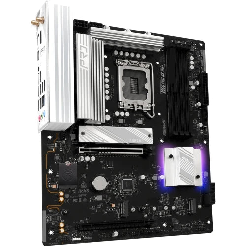 ASRock PLACA ASROCK B860 PRO RS WIFI,INTEL,1851,B860,4DDR5,256GB,1HDMI+1DP,4SATA3+2M.2,2.5GBLAN,WIFI6E+BT5.3,8USB3.2+2USB TYPE-C,ATX - imagen 3