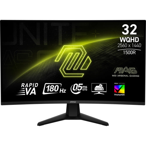 MSI MAG 32CQ6F pantalla para PC 80 cm (31.5") 2560 x 1440 Pixeles Wide Quad HD Negro - imagen 1