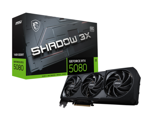 MSI GEFORCE RTX 5080 16G SHADOW 3X OC tarjeta gráfica NVIDIA 16 GB GDDR7 - imagen 1