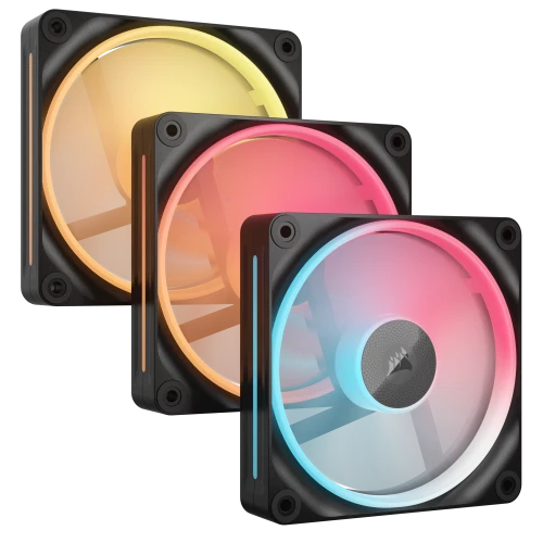 Corsair iCUE LINK LX120-R RGB Carcasa del ordenador Ventilador 12 cm Negro 3 pieza(s) - imagen 1