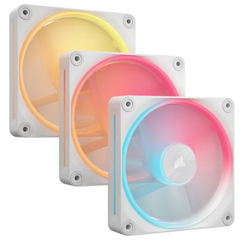 Corsair iCUE LINK LX120-R RGB Carcasa del ordenador Ventilador 12 cm Blanco 3 pieza(s) - imagen 1
