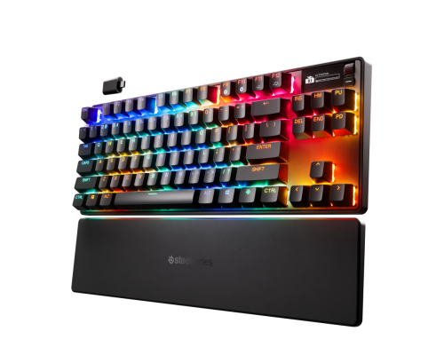 Steelseries APEX PRO TKL WIRELESS GEN 3 teclado Juego USB + RF Wireless + Bluetooth Inglés de EE. UU. Negro