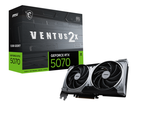 MSI GeForce RTX 5070 12G VENTUS 2X OC NVIDIA 12 GB GDDR7 - imagen 1