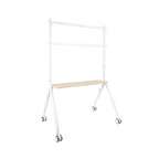 TooQ iLOVE Soporte de Suelo con Ruedas para Pantalla 49"-80", Blanco y Haya - imagen 1