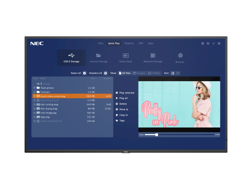 Sharp NEC MultiSync MA431-MPi4 109,2 cm (43") LCD 500 cd / m² 4K Ultra HD Negro Procesador incorporado 24/7 - imagen 2
